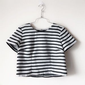 Express Striped Crop Top - Medium